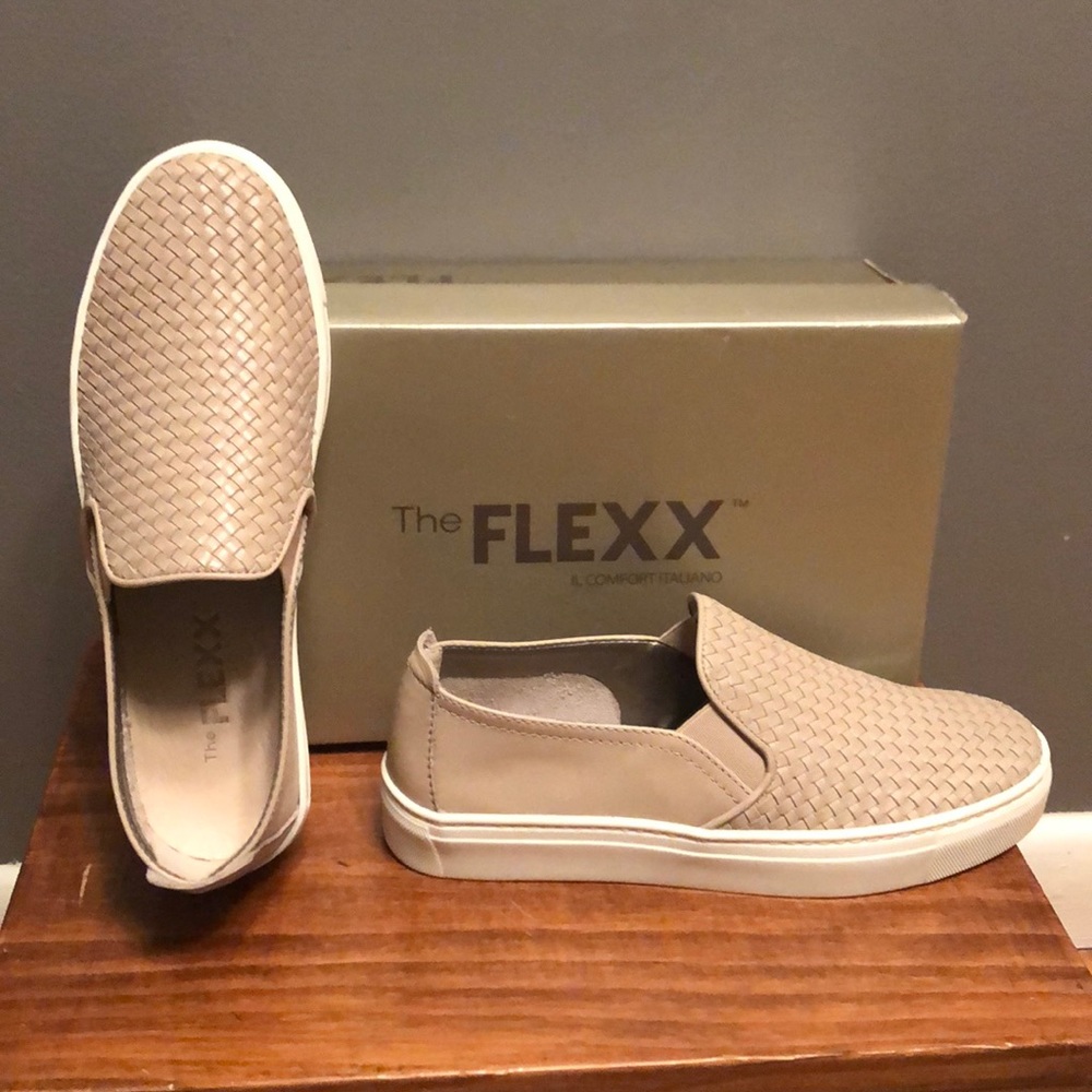 The Flexx Sneak Name Woven Leather Sneakers